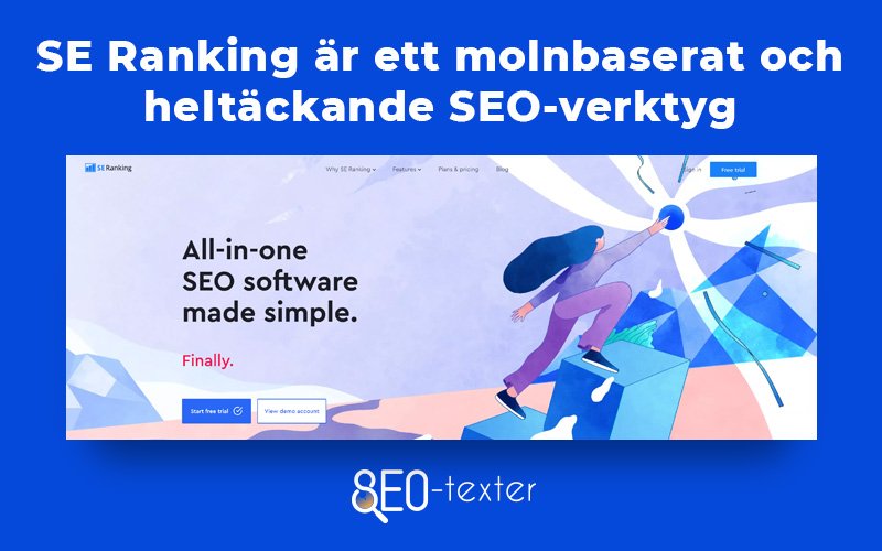 SE Ranking ar ett molnbaserat och heltackande SEO verktyg