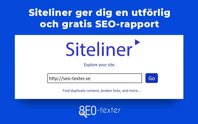 Siteliner ger dig en utforlig och gratis SEO rapport