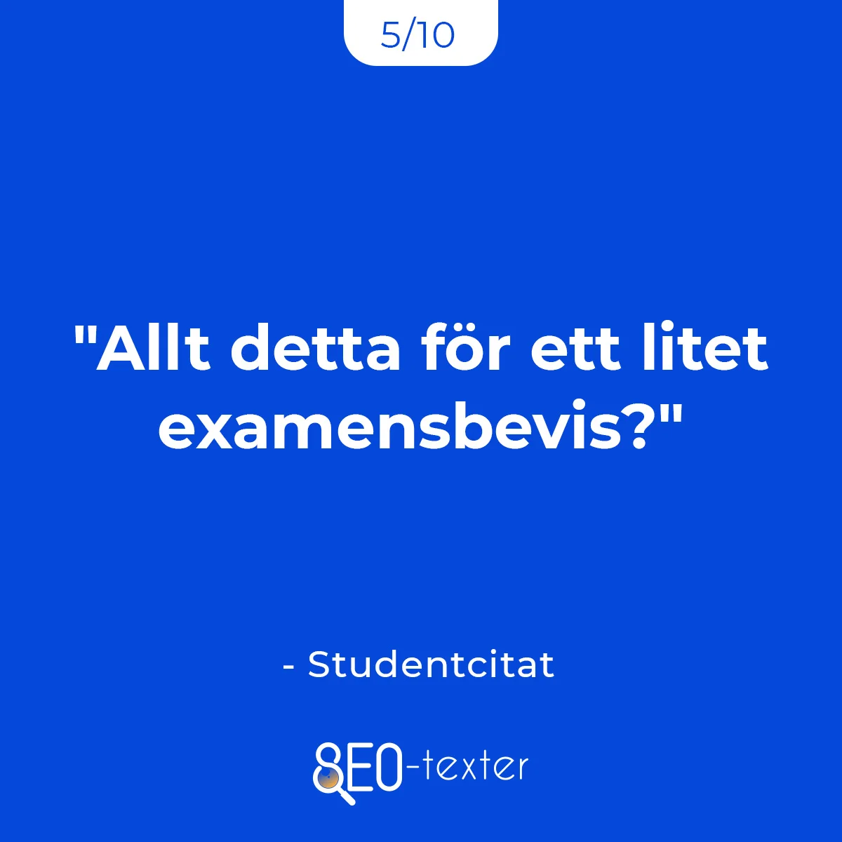 Allt detta for ett litet