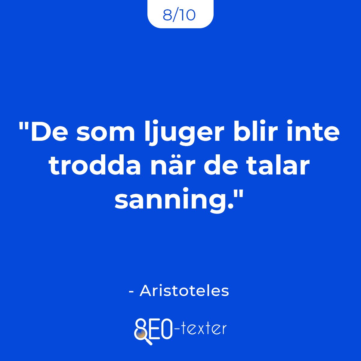 De som ljuger blir inte trodda nar de talar sanning