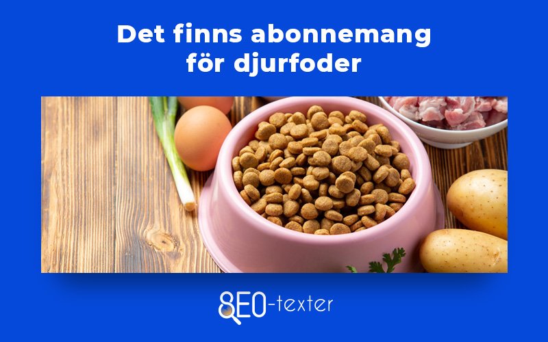 Djurfoder abonnemang