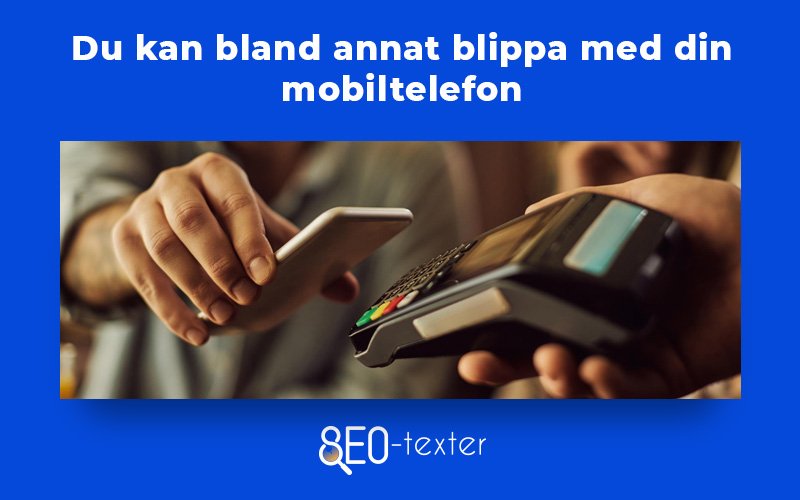 Du kan blippa med din mobil