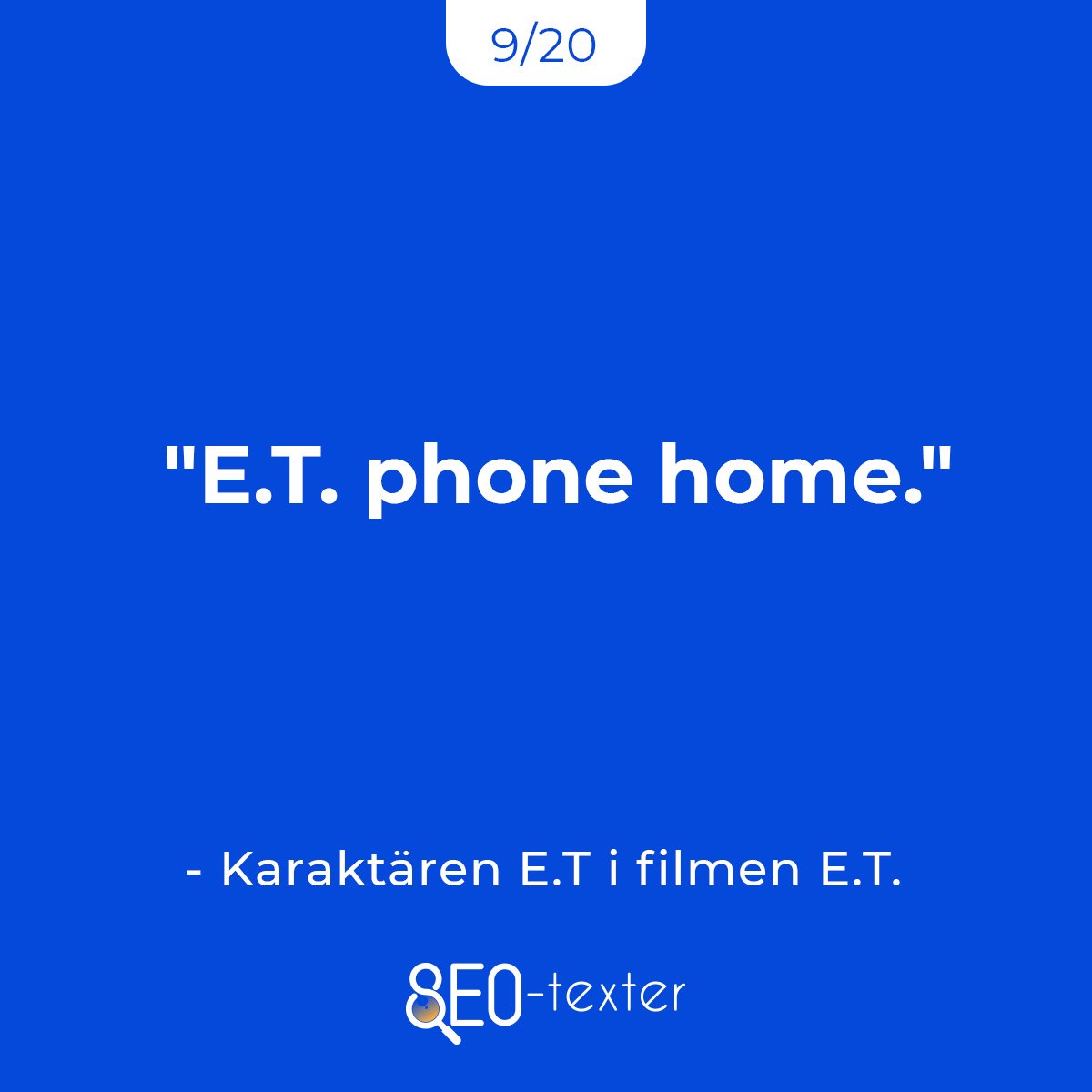E.T. phone home