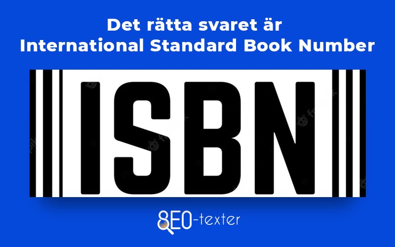 International standard book number