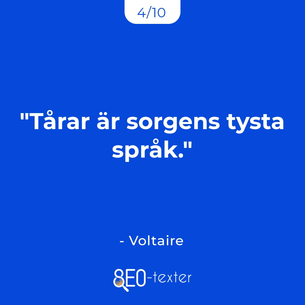 Tarar ar sorgens tysta sprak